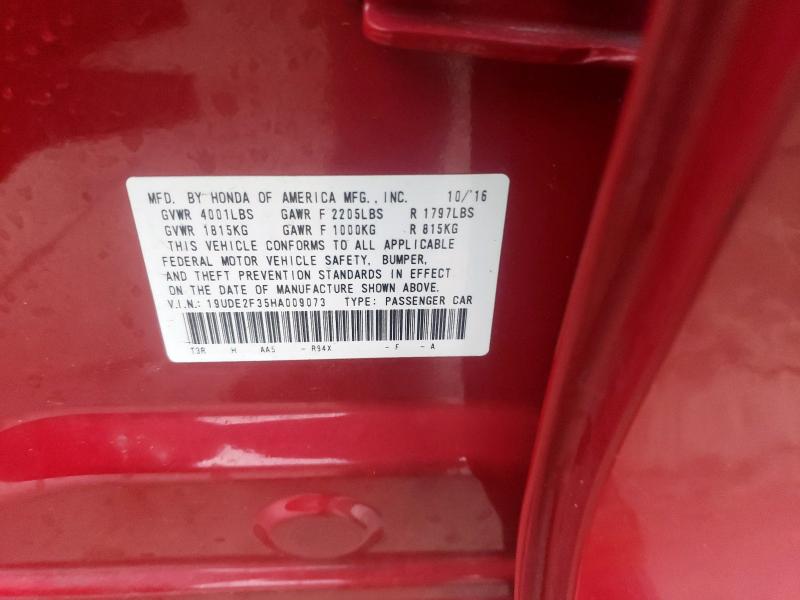 2017 ACURA ILX BASE W - 19UDE2F35HA009073