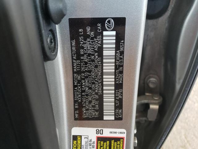 2021 LEXUS ES 300H 58ADA1C17MU003411