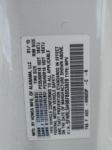 2015 HONDA ODYSSEY TO 5FNRL5H98FB053828