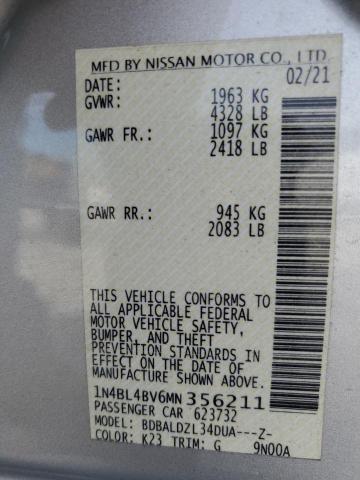 2021 NISSAN ALTIMA S - 1N4BL4BV6MN356211