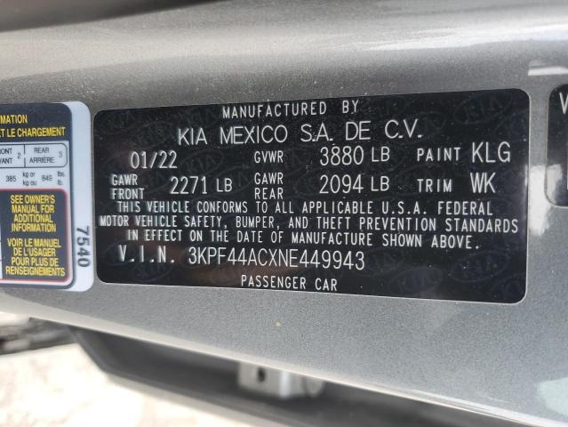 2022 KIA FORTE GT - 3KPF44ACXNE449943