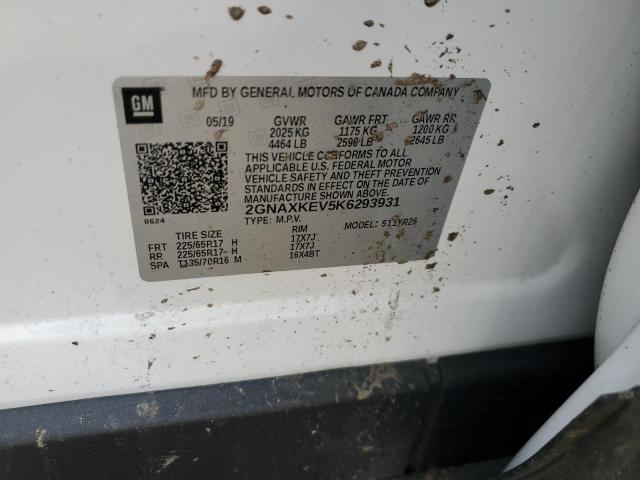 2019 CHEVROLET EQUINOX LT - 2GNAXKEV5K6293931