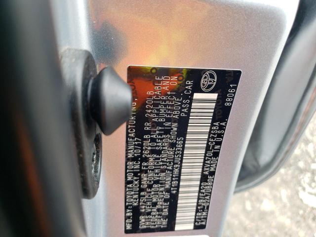 2018 TOYOTA CAMRY L - 4T1B11HK9JU533665