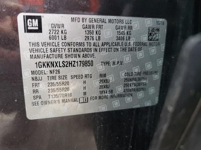 2017 GMC ACADIA DEN - 1GKKNXLS2HZ179850