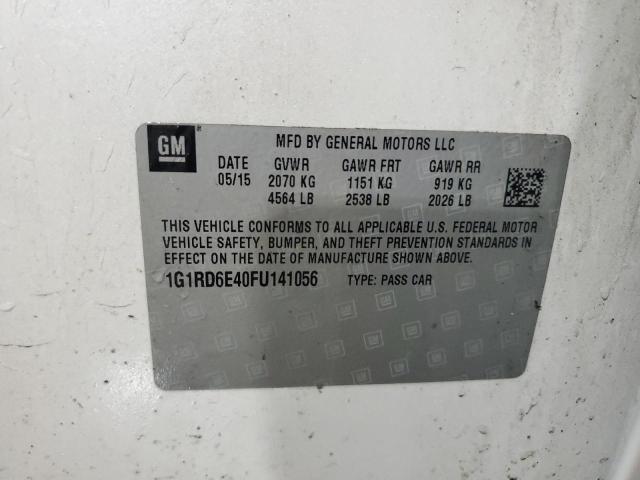 2015 CHEVROLET VOLT 1G1RD6E40FU141056
