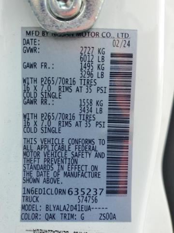 2024 NISSAN FRONTIER S - 1N6ED1CL0RN635237
