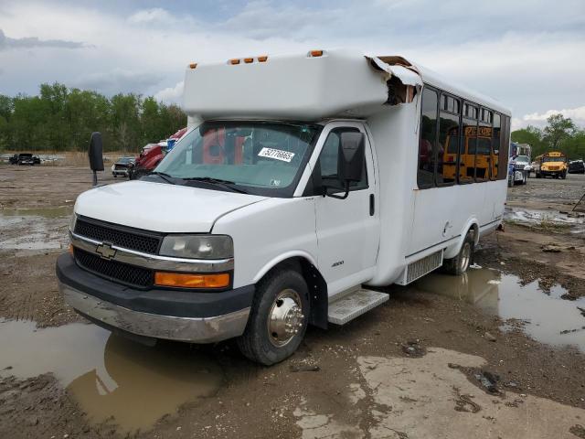 CHEVROLET EXPRESS G4 2013 white cutaway flexible fuel 1GB6G5BG3D1130937 photo #3