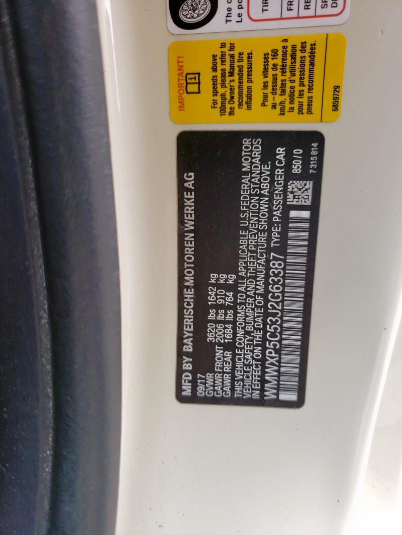 2018 MINI COOPER WMWXP5C53J2G63387