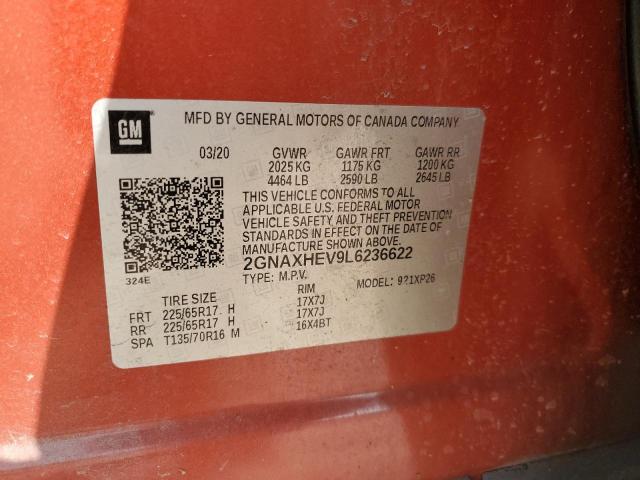 2020 CHEVROLET EQUINOX LS - 2GNAXHEV9L6236622