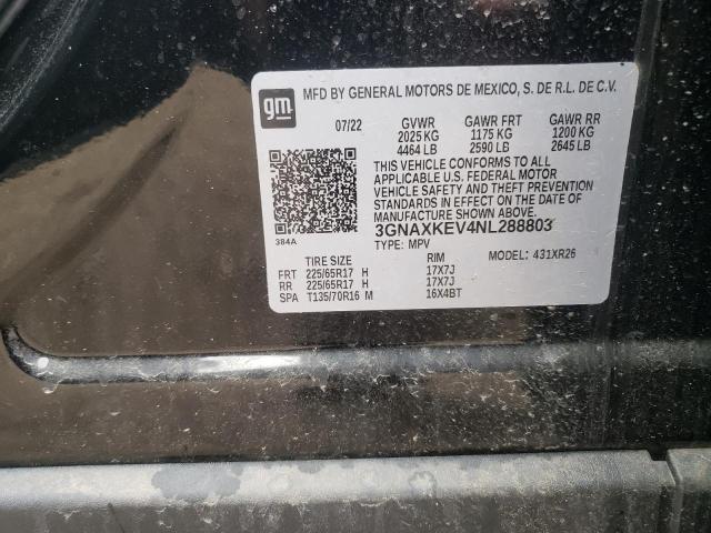 2022 CHEVROLET EQUINOX LT - 3GNAXKEV4NL288803