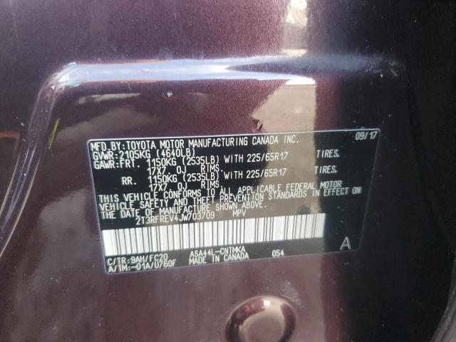 2018 TOYOTA RAV4 ADVEN 2T3RFREV4JW703709