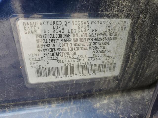 2018 NISSAN SENTRA S - 3N1AB7AP7JY207630