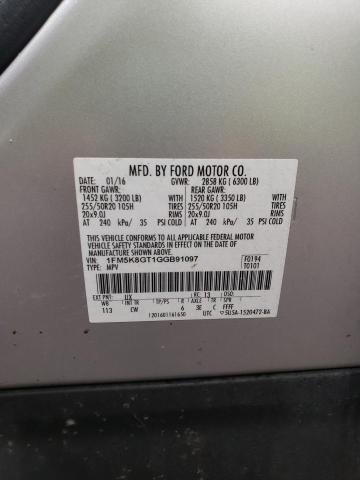 2016 FORD EXPLORER S 1FM5K8GT1GGB91097
