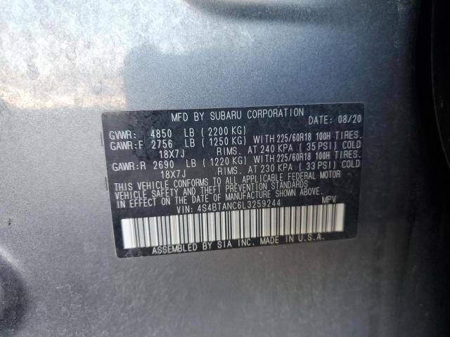 2020 SUBARU OUTBACK LI 4S4BTANC6L3259244