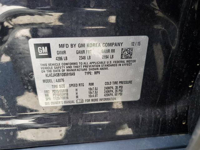 2016 BUICK ENCORE - KL4CJASB1GB591849