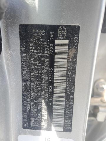 2018 TOYOTA CAMRY L - 4T1B11HK3JU522175