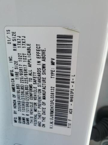 2015 HONDA CR-V EXL - 5J6RM3H70FL008132