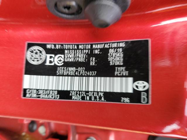 2020 TOYOTA COROLLA LE - 5YFBPRBE4LP024037