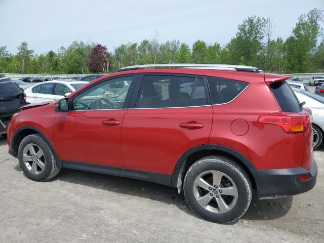 TOYOTA RAV4 XLE 2015 red  gas JTMRFREV9FD142444 photo #3