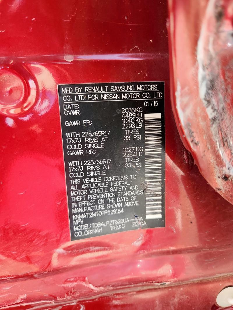 2015 NISSAN ROGUE S - KNMAT2MT0FP529184