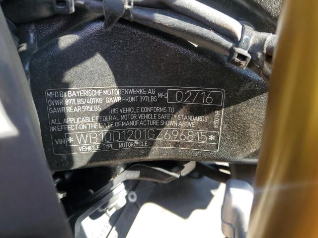 2016 BMW S 1000 R - WB10D1201GZ696815