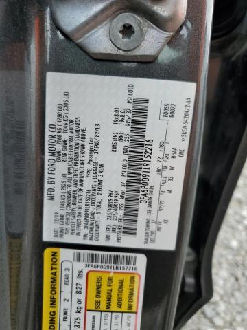 2020 FORD FUSION TIT - 3FA6P0D91LR152216
