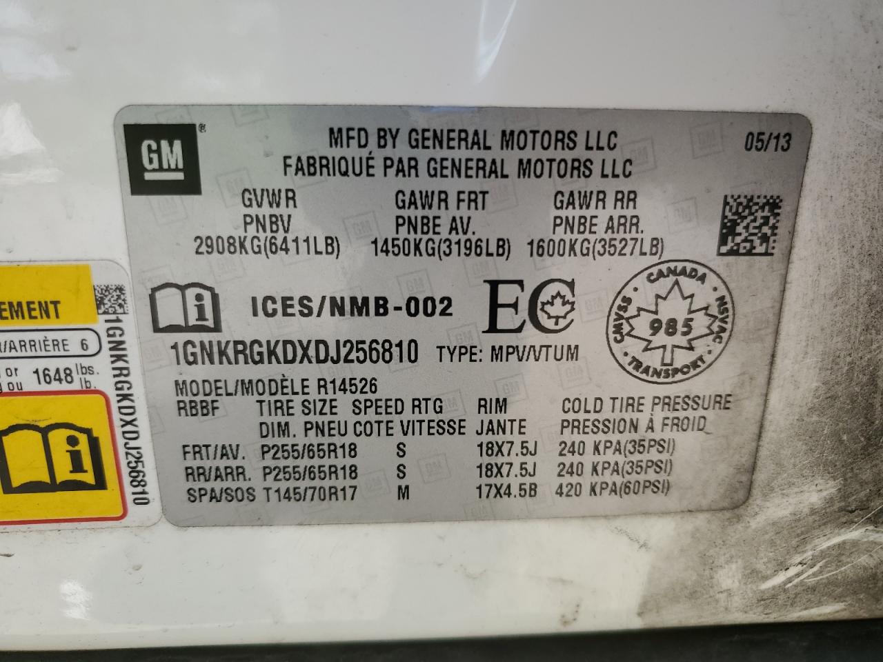 CHEVROLET TRAVERSE LT