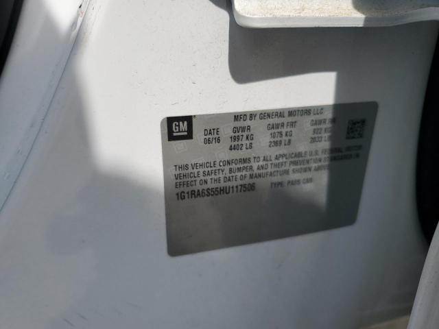 2017 CHEVROLET VOLT LT - 1G1RA6S55HU117506