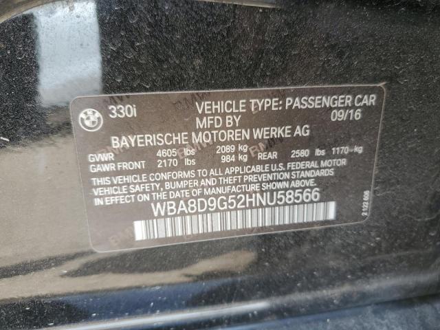 2017 BMW 330 XI - WBA8D9G52HNU58566