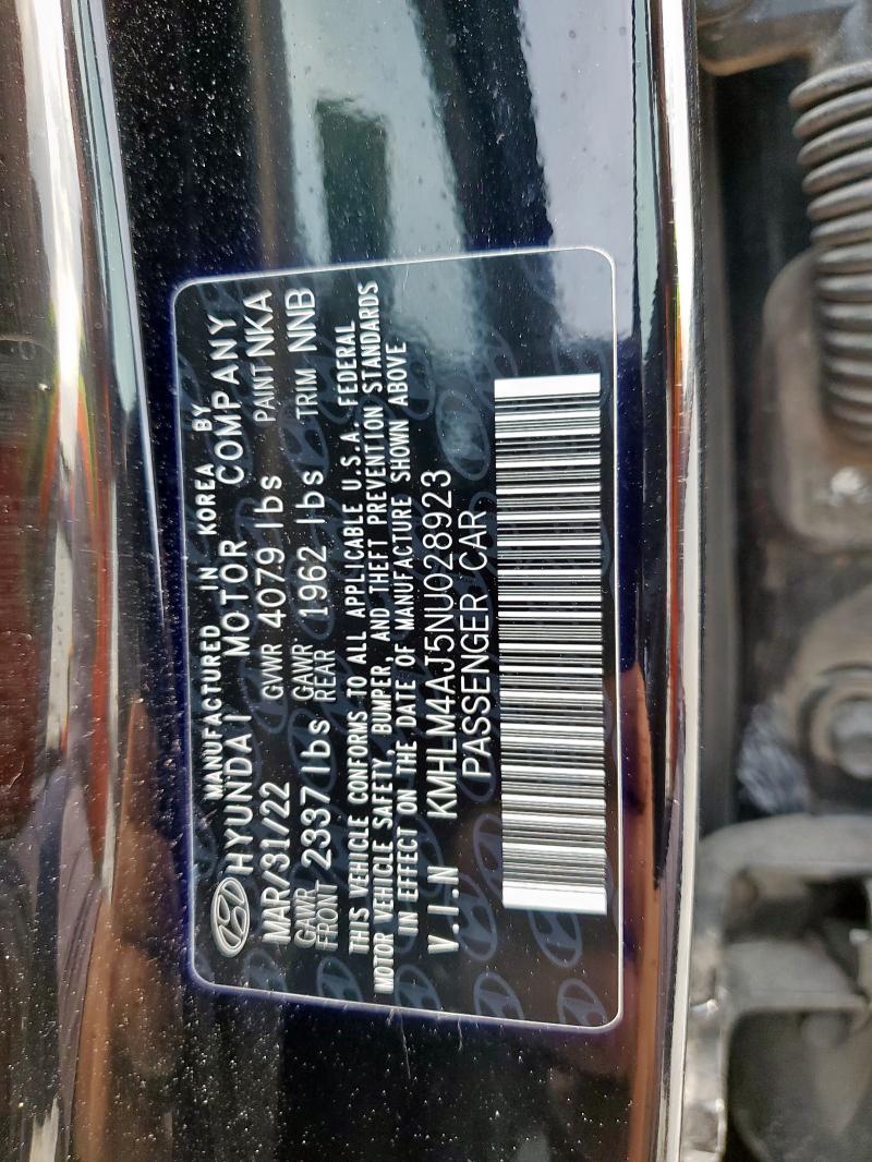 2022 HYUNDAI ELANTRA BL KMHLM4AJ5NU028923