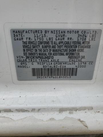 2016 NISSAN VERSA S - 3N1CN7AP6GL845213