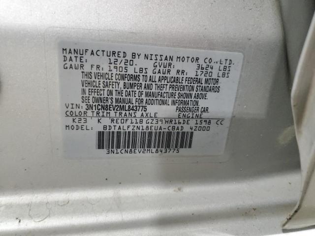 2021 NISSAN VERSA SV - 3N1CN8EV2ML843775