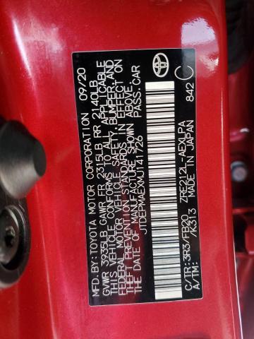 2021 TOYOTA COROLLA LE JTDEPMAEXMJ141726
