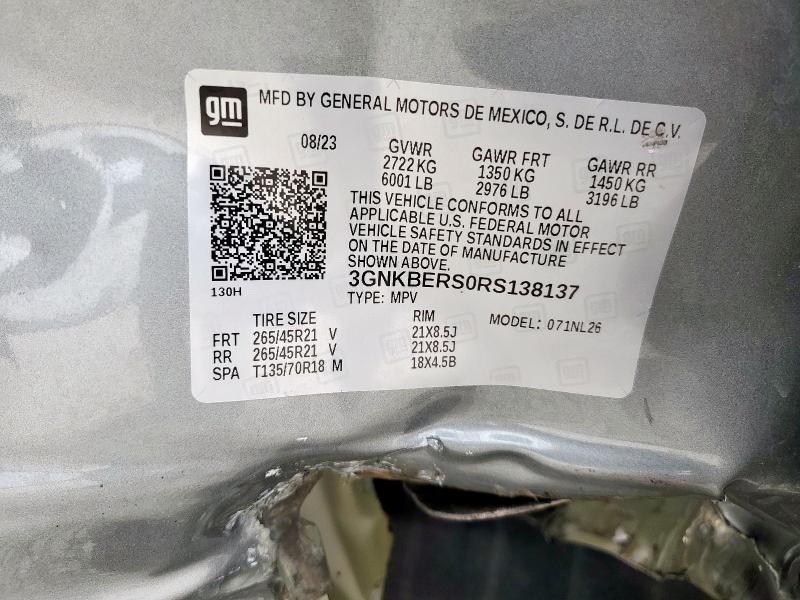 2024 CHEVROLET BLAZER RS - 3GNKBERS0RS138137