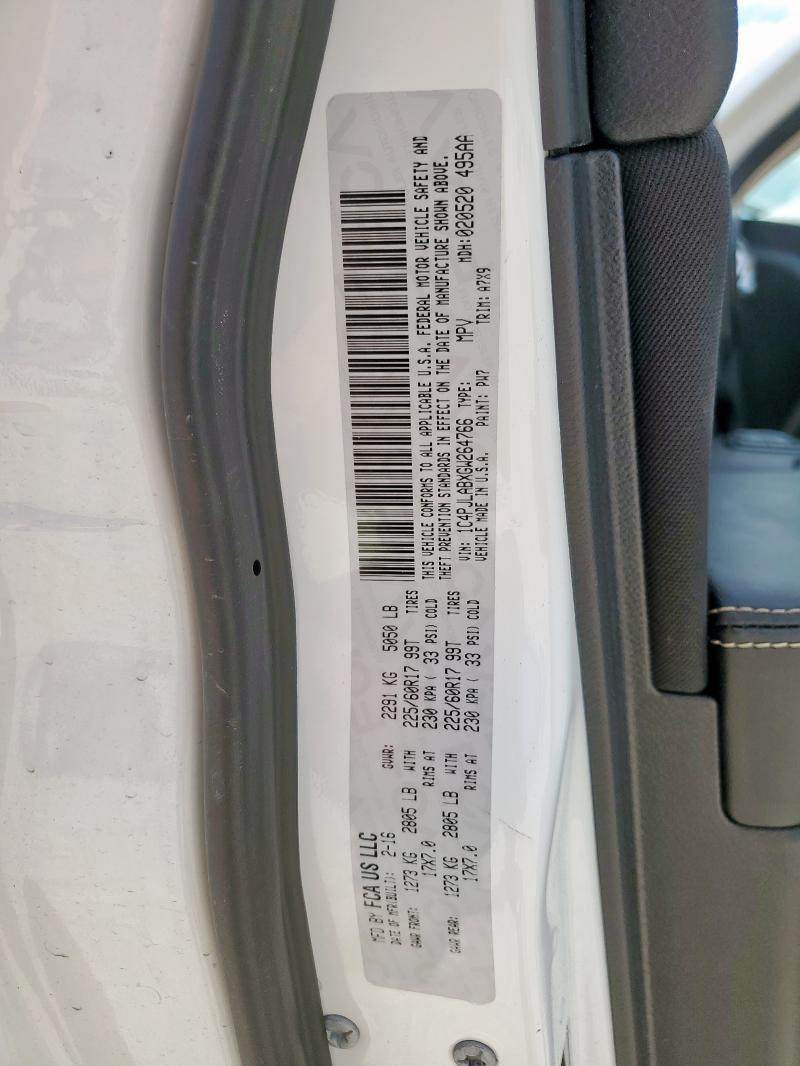 2016 JEEP CHEROKEE S - 1C4PJLABXGW264766