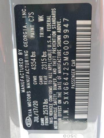 2021 KIA K5 GT LINE 5XXG64J25MG009947