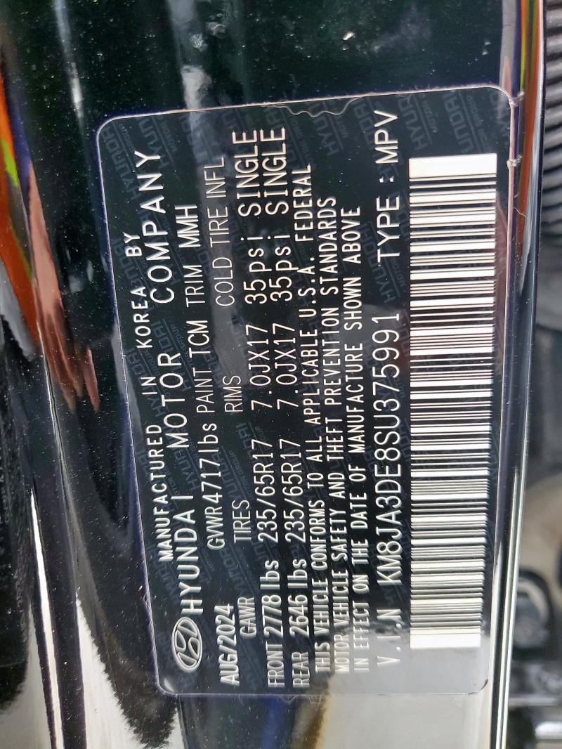 2025 HYUNDAI TUCSON SE KM8JA3DE8SU375991