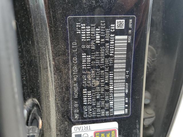 2021 HONDA CLARITY TO JHMZC5F36MC001881