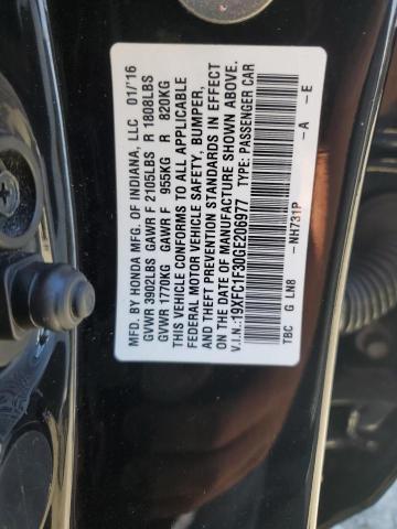 2016 HONDA CIVIC EX - 19XFC1F30GE206977