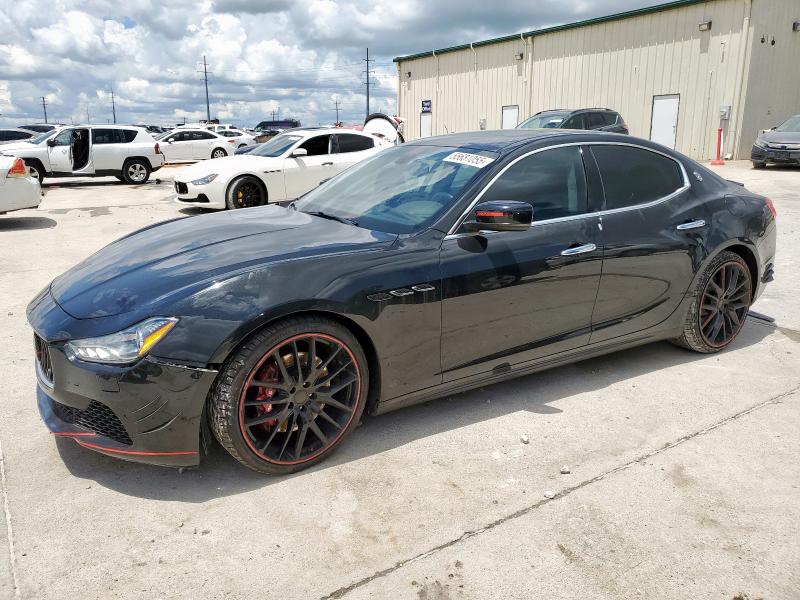 MASERATI GHIBLI S 2014 black sedan 4d gas ZAM57RTA1E1085681 photo #1