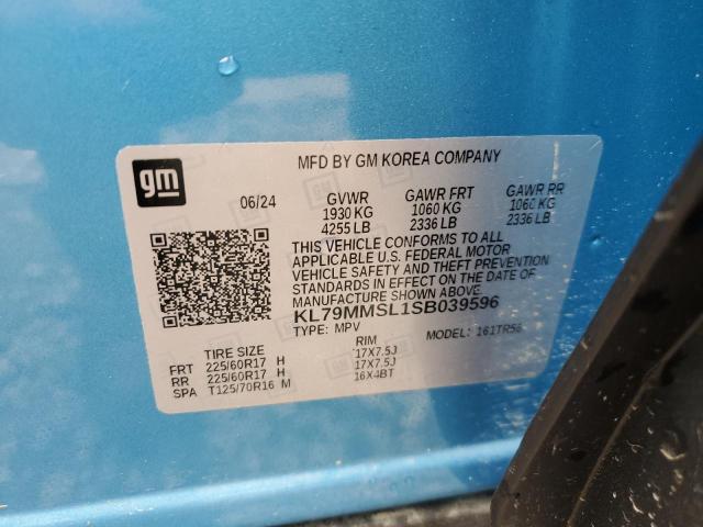 2025 CHEVROLET TRAILBLAZE KL79MMSL1SB039596