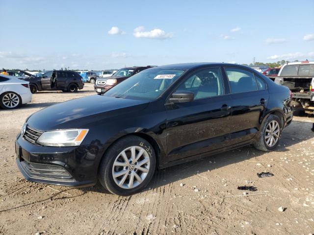 VOLKSWAGEN JETTA SE 2015 black sedan 4d gas 3VWD17AJXFM253697 photo #1