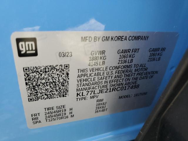 2024 CHEVROLET TRAX 2RS KL77LJE21RC017498