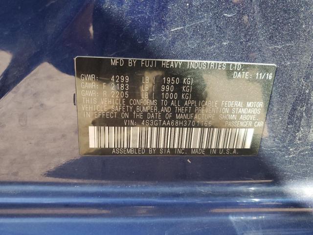 2017 SUBARU IMPREZA 4S3GTAA68H3701166