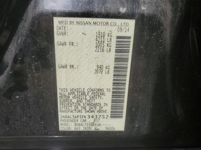 2015 NISSAN ALTIMA 2.5 - 1N4AL3AP3FN343752