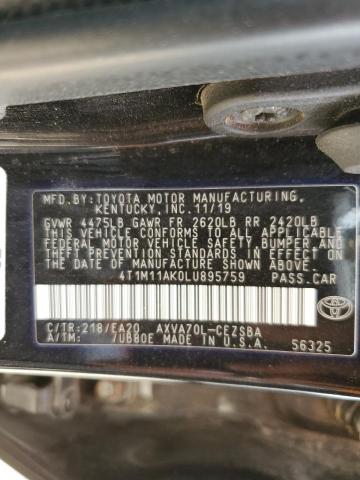 2020 TOYOTA CAMRY SE - 4T1M11AK0LU895759