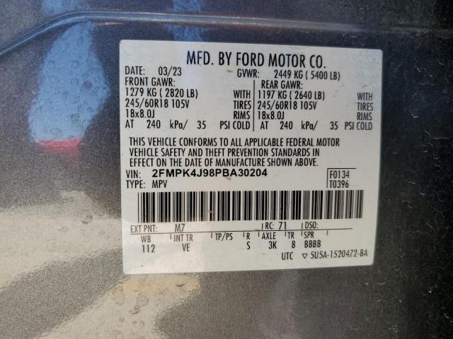 2023 FORD EDGE SEL - 2FMPK4J98PBA30204