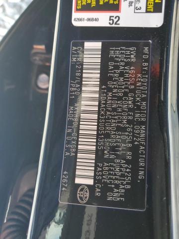 2025 TOYOTA CAMRY XSE - 4T1DAACK3SU051355