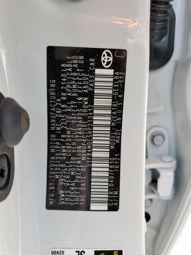 2024 TOYOTA COROLLA LE - 5YFB4MDE5RP213412