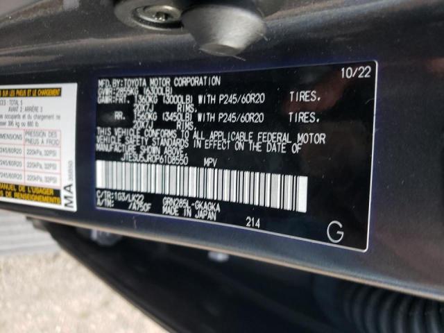 2023 TOYOTA 4RUNNER SE JTESU5JR0P6108550